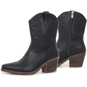 ⚡Women's Ankle Boot With Embroidered Comfy Fashion Vintage Boot Wide Calf